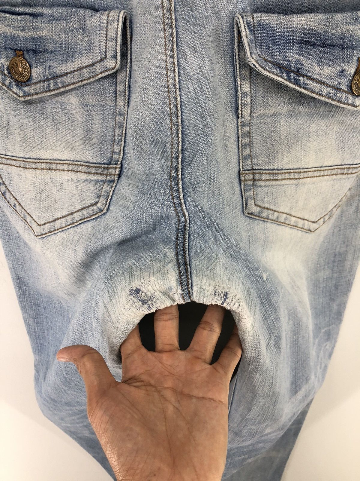 Smith's American Vintage Smith's American Faded Blue Jeans Size US 34 / EU 50 - 14 Thumbnail