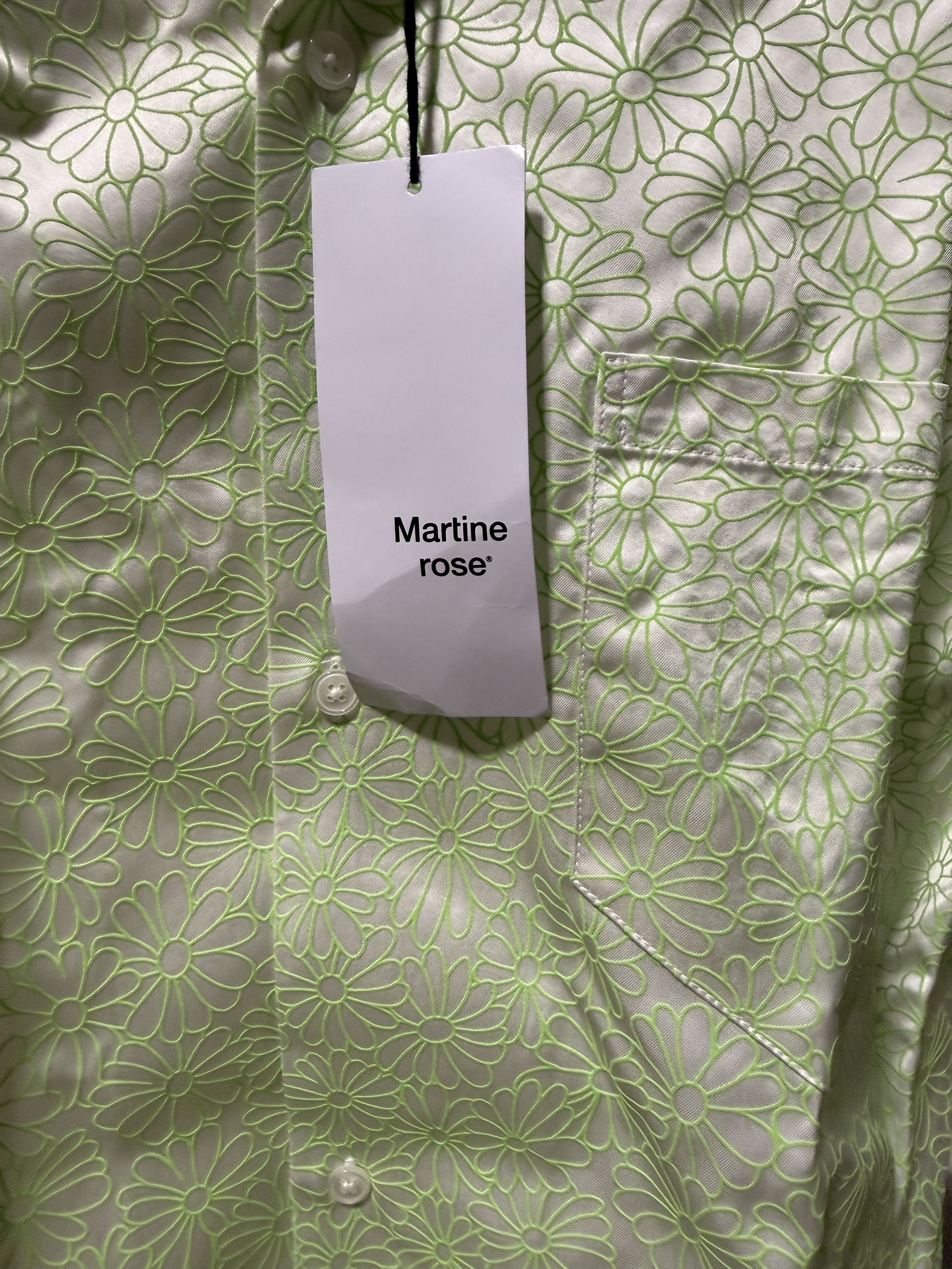 Martine Rose Martine Rose Hawaiian Shirt 'Green Floral' Size US M / EU 48-50 / 2 - 2 Thumbnail