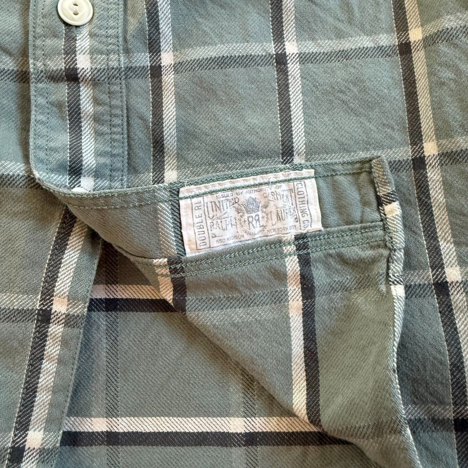 RRL Ralph Lauren Double RL Plaid Cotton-Linen Twill Workshirt Size US S / EU 44-46 / 1 - 8 Thumbnail