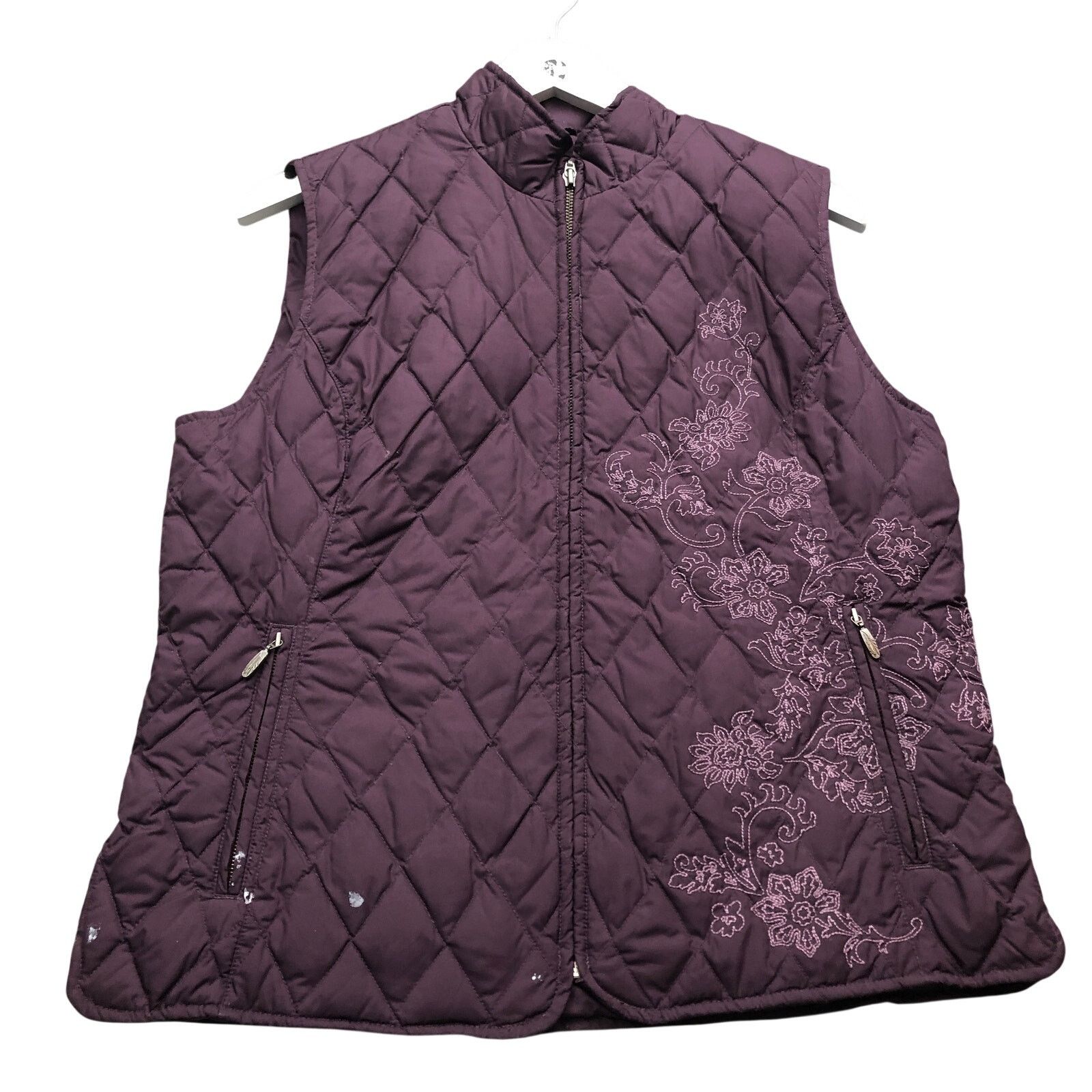 Eddie Bauer Eddie Bauer Premium Goose Down Vest Jacket Womens L Purple Size L / US 10 / IT 46 - 1 Thumbnail