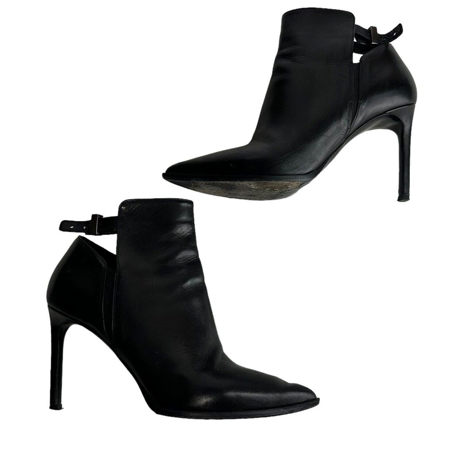 Vince vince. call side buckle pointed toe booties heeled Size 8 Size US 8 / IT 38 - 2 Thumbnail