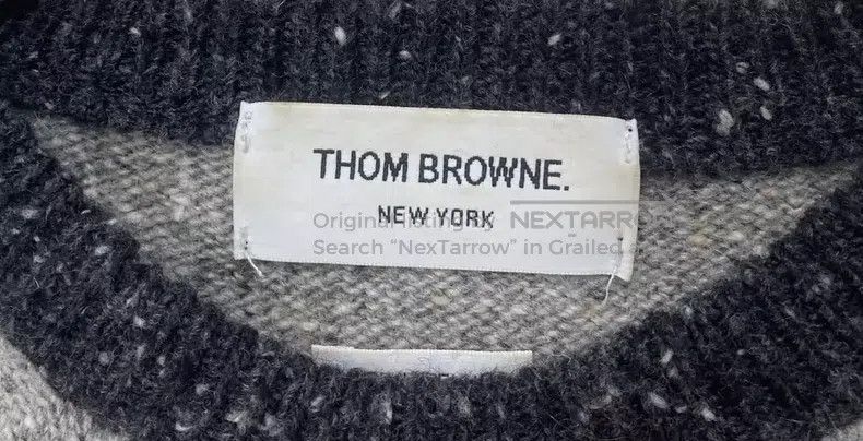 Thom Browne Thom Browne Grey striped sweater Size S / US 4 / IT 40 - 3 Thumbnail
