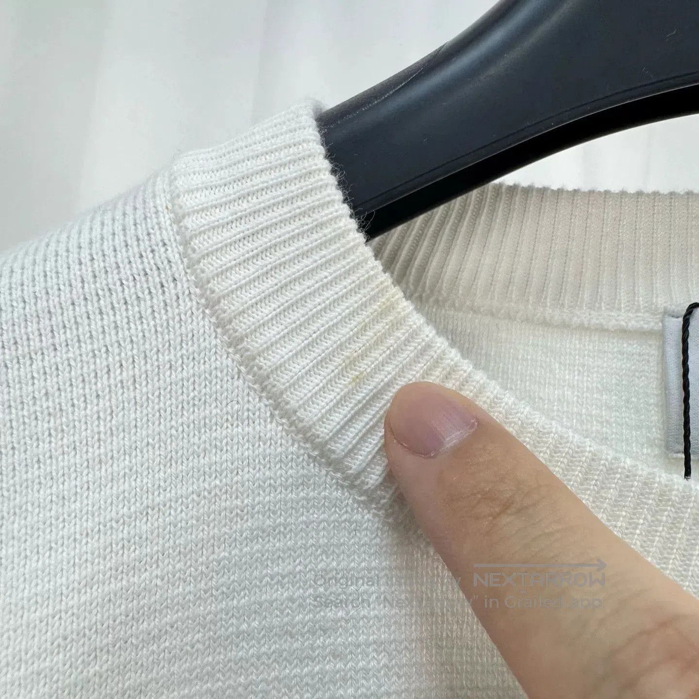 Thom Browne thom browne gray white waffle knit sweatshirt. Size US S / EU 44-46 / 1 - 5 Thumbnail