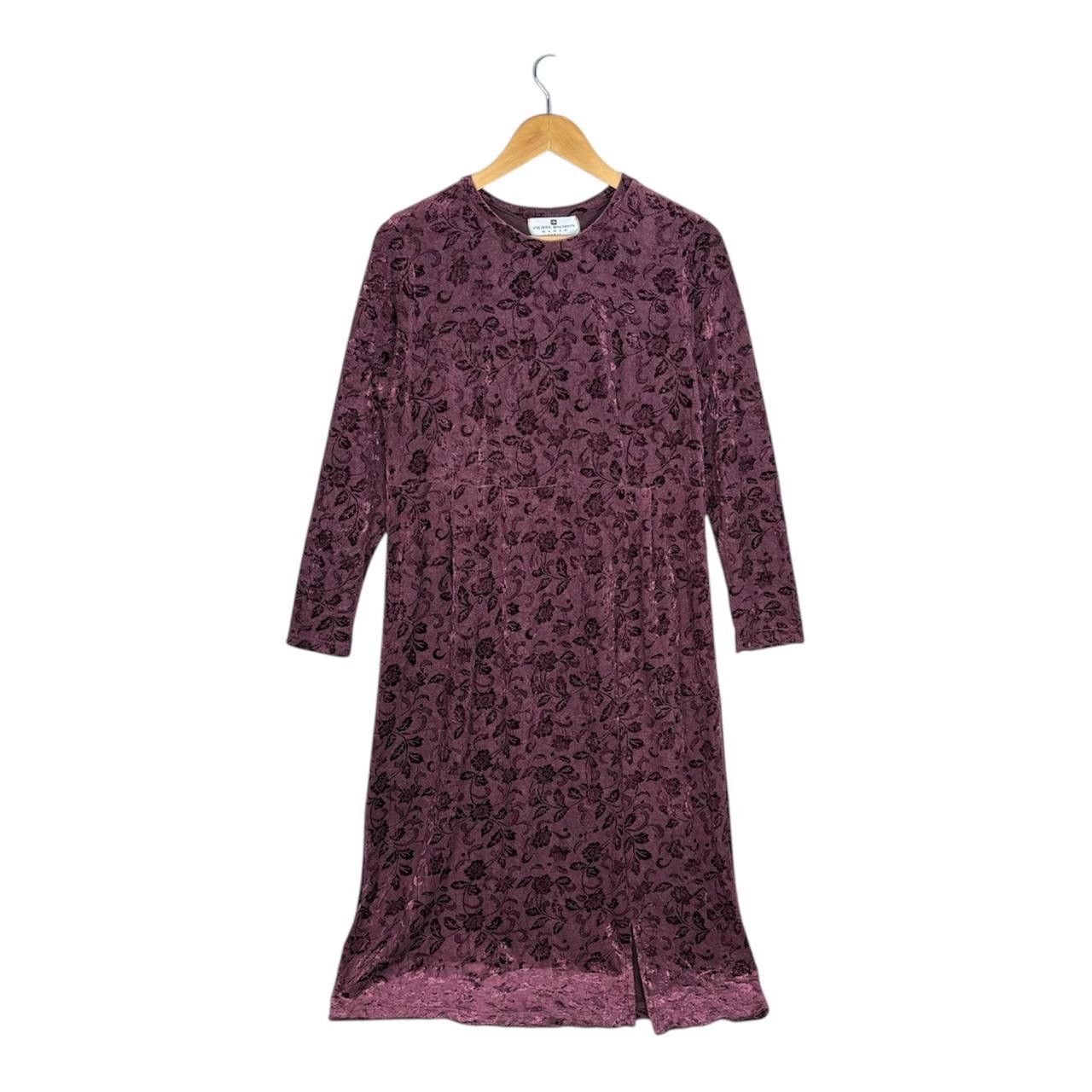 Pierre Balmain Vintage Pierre Balmain Maman Purple Velvet Maxi Dress Size M / US 6-8 / IT 42-44 - 1 Thumbnail