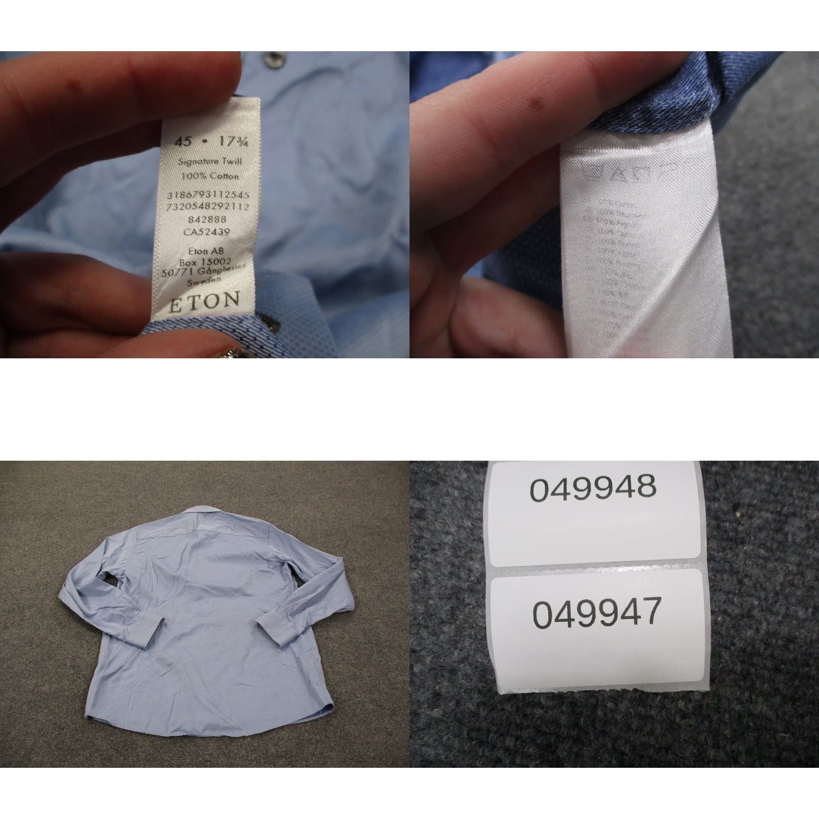 Eton Eton Shirt Mens 2XL Blue 45 17 Contemporary Dress Business Preppy Shirt Mens 2XL Blue 45 17 Contemporary Dress Business Preppy Size 48R - 8 Thumbnail