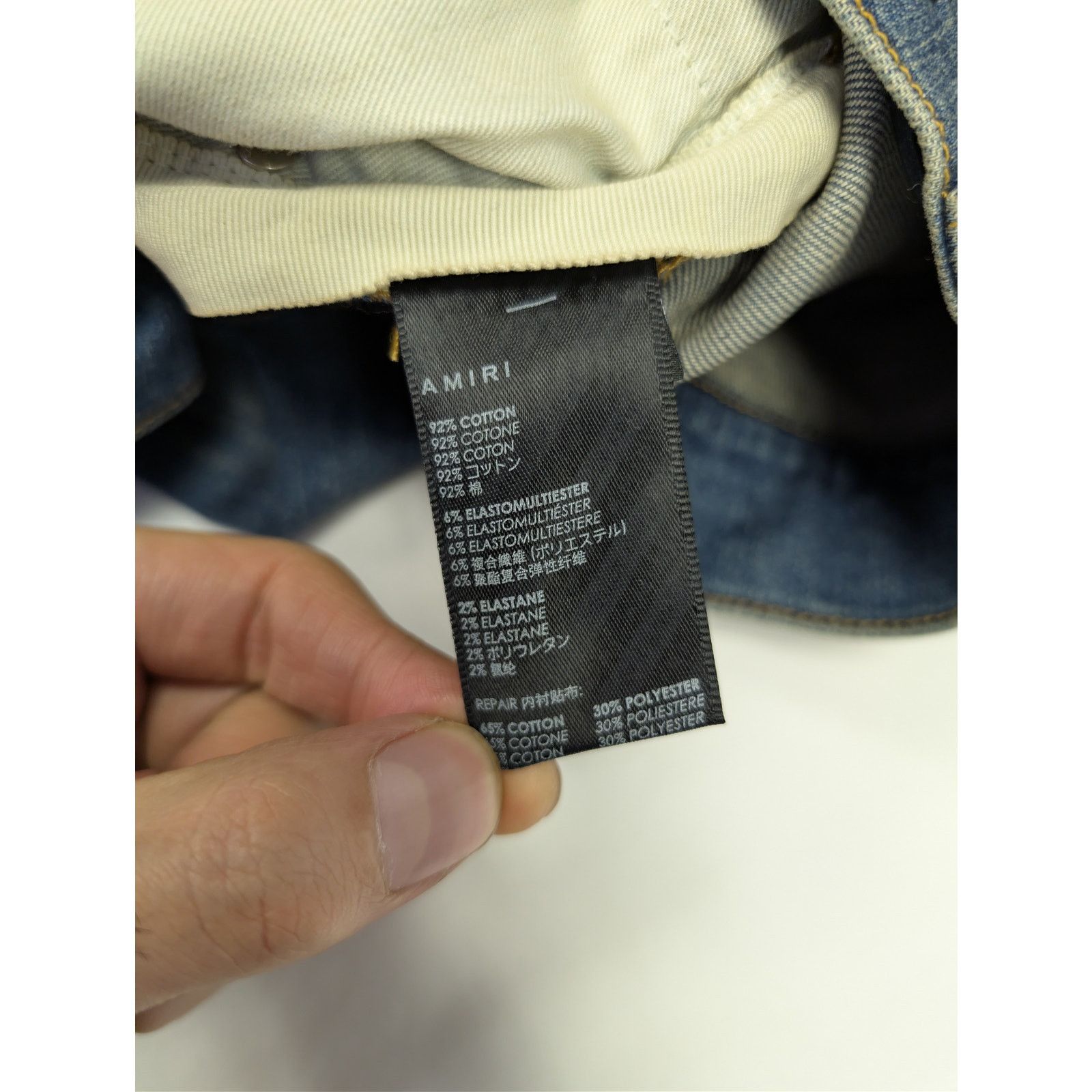 Amiri o1rshd1 MX1 Plaid Jean in Crafted Indigo Blue Size US 32 / EU 48 - 18 Thumbnail