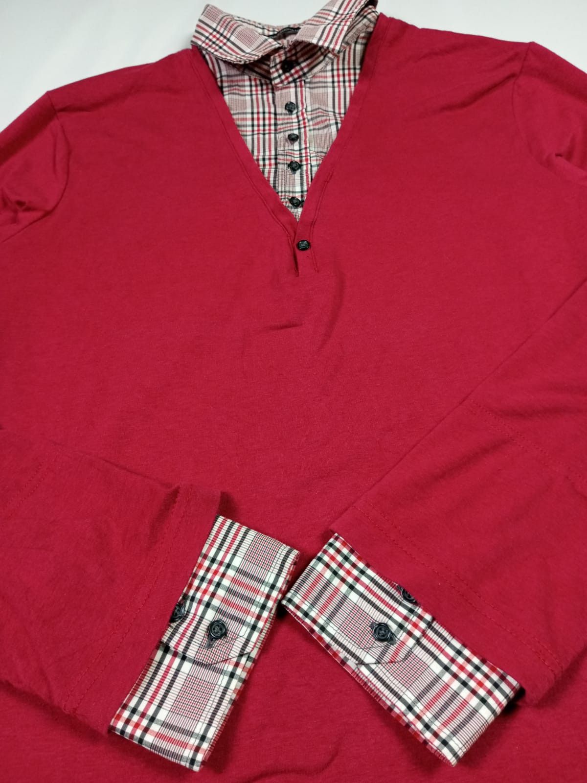 If Six Was Nine × Japanese Brand × Le Grande Bleu (L.G.B.) SODA EXCHANGE Double layer Oxford longsleeve Size US L / EU 52-54 / 3 - 13 Thumbnail