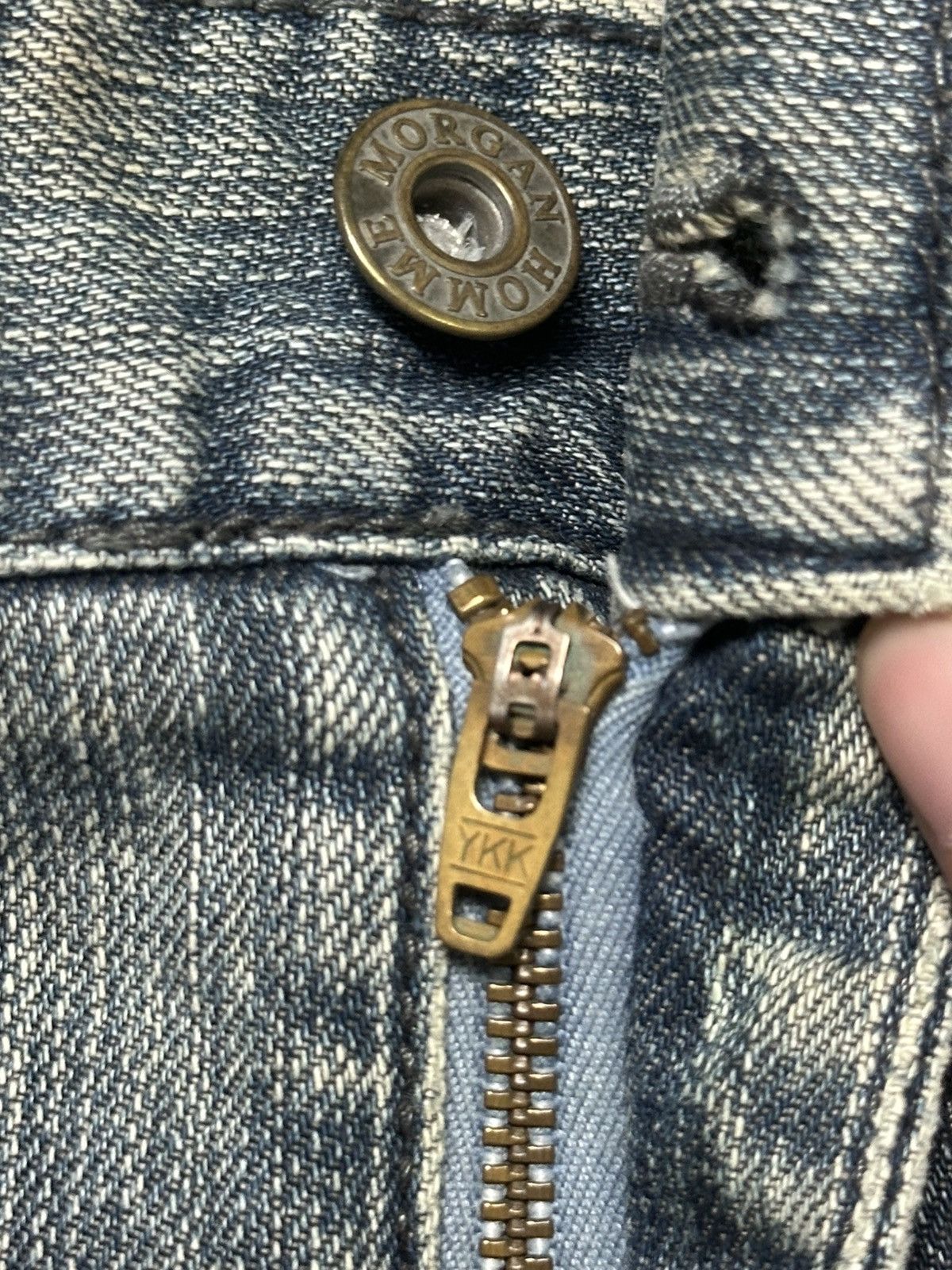 Morgan De Toi Morgan Homme Vintage Y2K Rare Drop Flare V Design & Faded Size US 32 / EU 48 - 13 Thumbnail