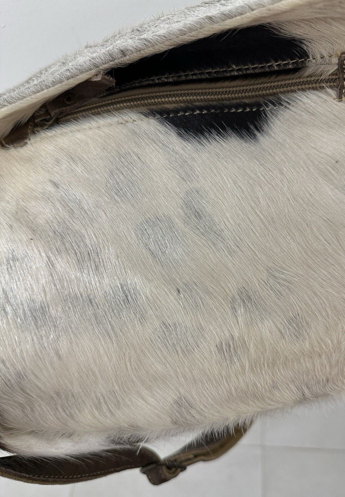Handmade Hand Made Leather Bag Hair Fur Swag y2k Size ONE SIZE - 13 Thumbnail