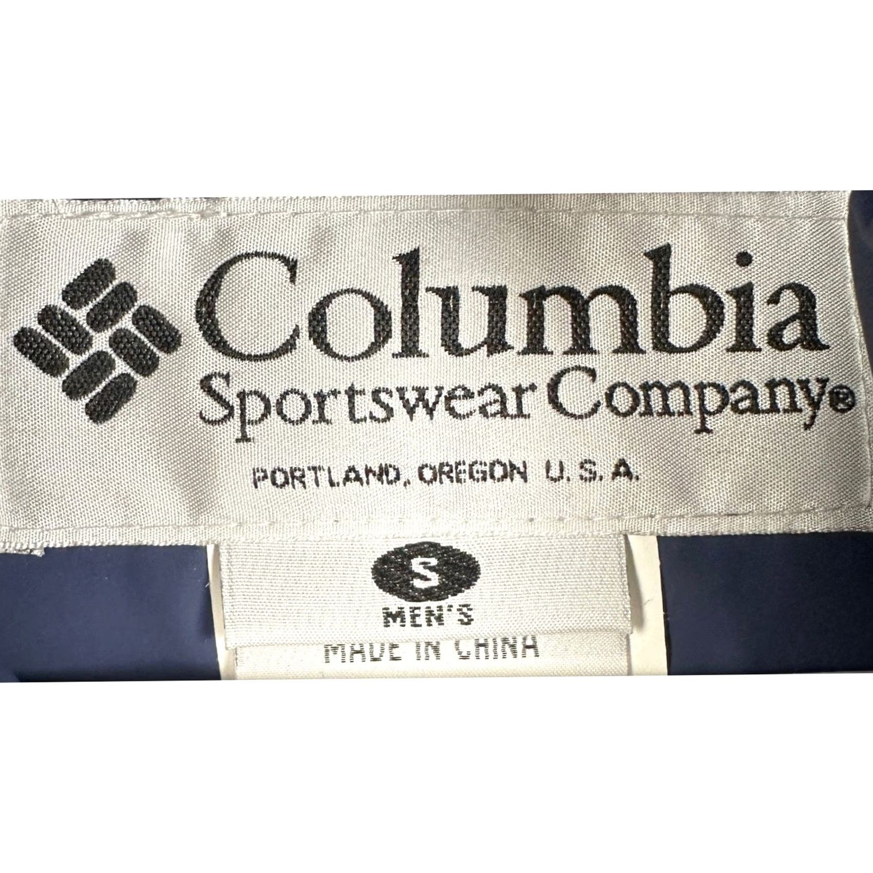 Vintage Columbia Jacket Raincoat Hoodie Mens Small Blue Full Zip Waterproof Flap Pocket Size US S / EU 44-46 / 1 - 4 Thumbnail