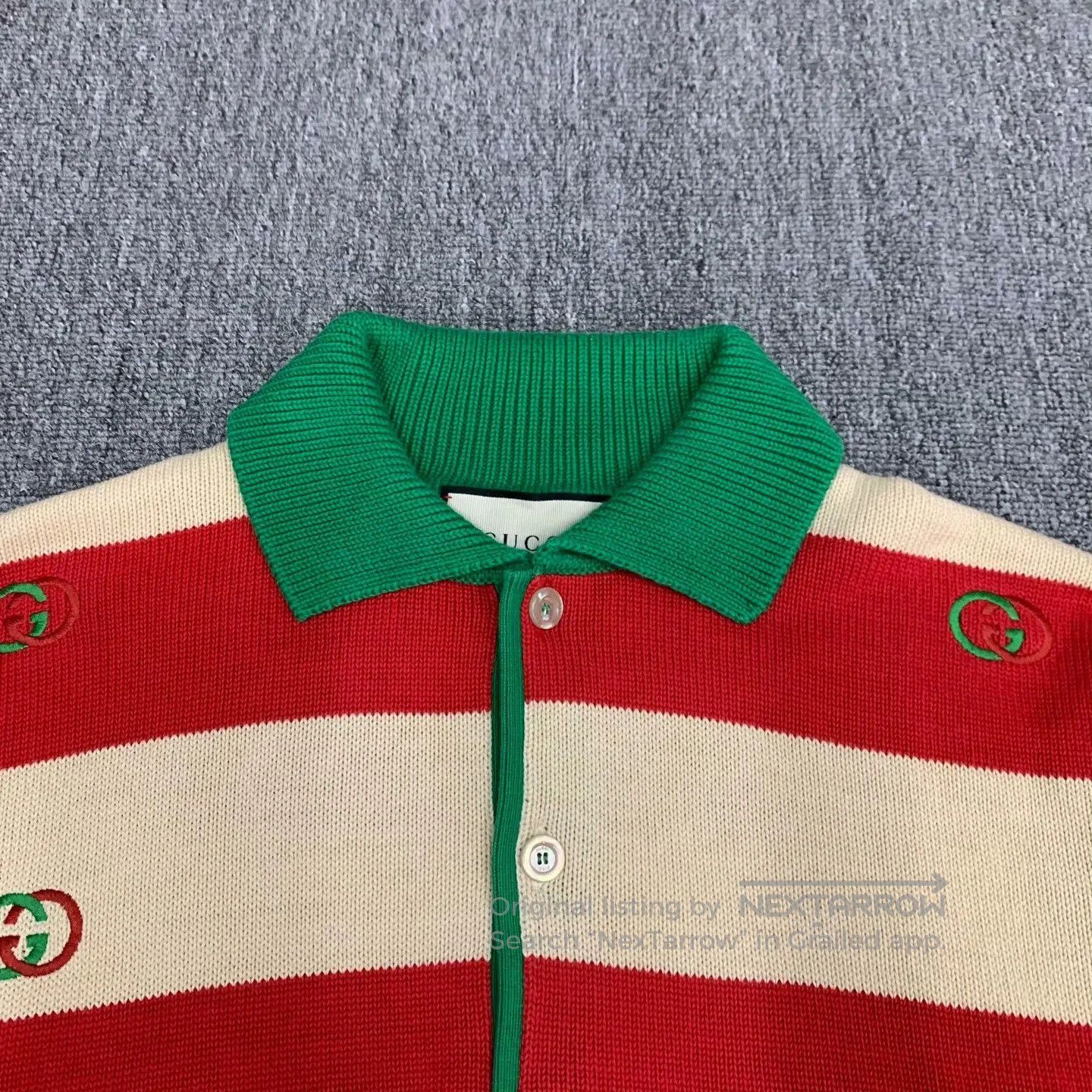 Gucci Gucci Double G Striped Polo Sweater. Size US XL / EU 56 / 4 - 9 Thumbnail
