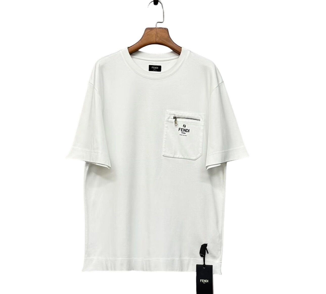 Fendi Fendi Zipper Pocket T-Shirt Size M Size US M / EU 48-50 / 2 - 1 Thumbnail