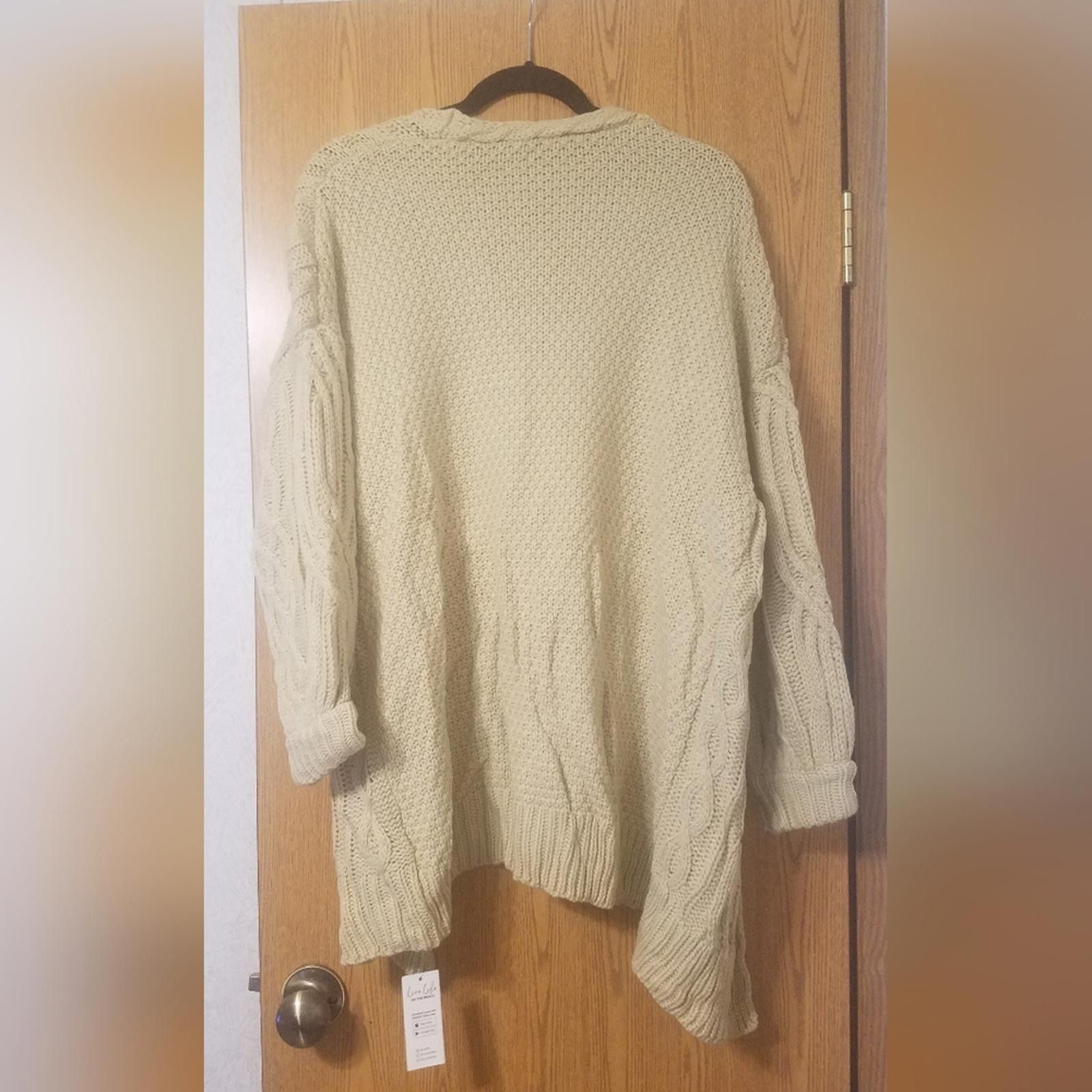 Other NWT Cupshe Cozy Cream Cable Knit Sweater Size Small Size S / US 4 / IT 40 - 2 Thumbnail