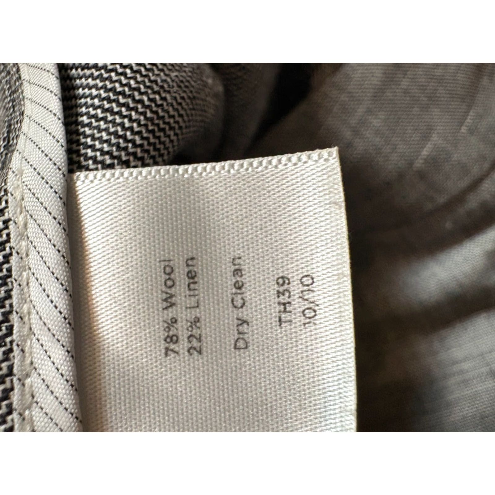 Talbots Talbots Pants Womens Size 10 Gray Dress Pants Classic Side Zip Wool Linen Blend Size 32" / US 10 / IT 46 - 6 Thumbnail