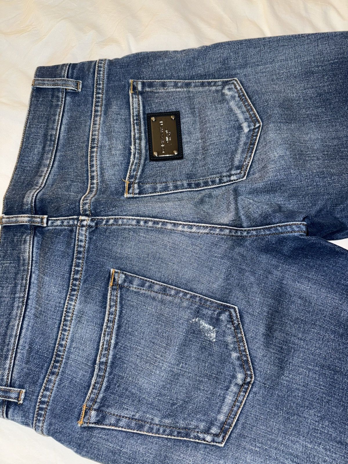 Dolce & Gabbana Dolce & Gabbana Blue Wash Skinny Fit Jeans Size 50 (34 US) Size US 34 / EU 50 - 5 Thumbnail