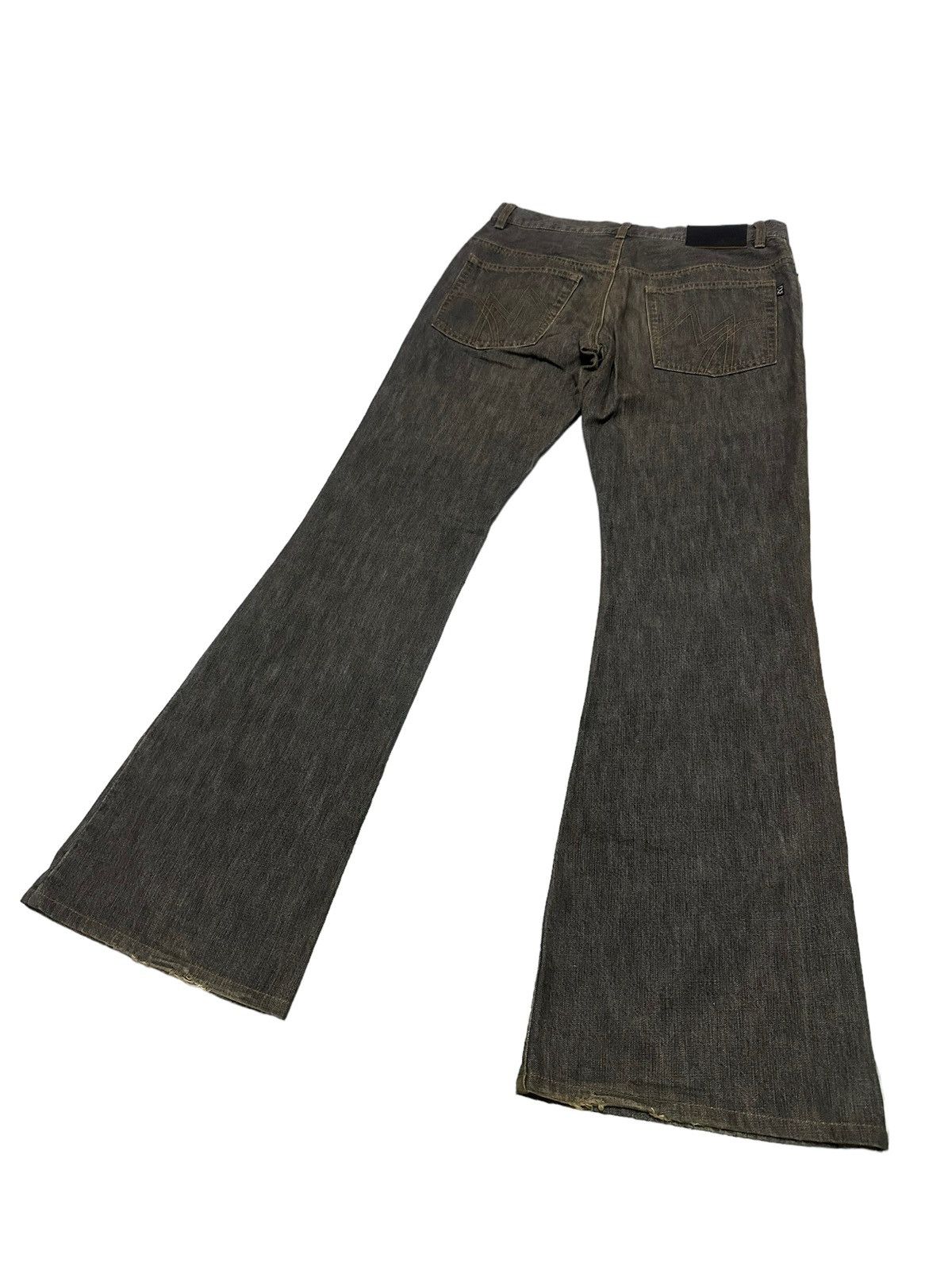 Le Grande Bleu (L.G.B.) Flare Jeans Morgan Homme Embroidered Floral Boot Cut Pants Size US 32 / EU 48 - 3 Thumbnail