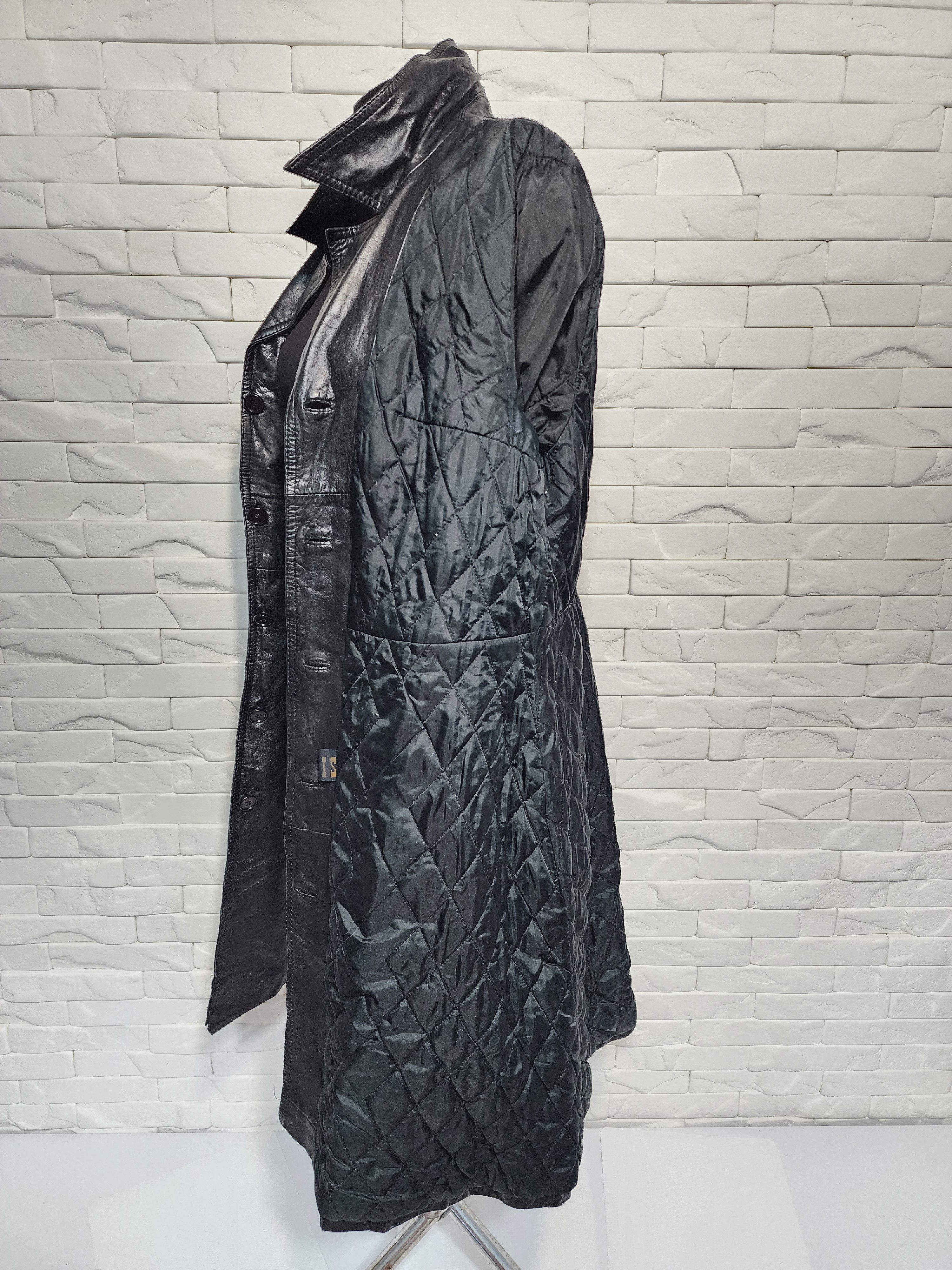 Hugo Boss Black leather long coat for women Size XL / US 12-14 / IT 48-50 - 10 Thumbnail
