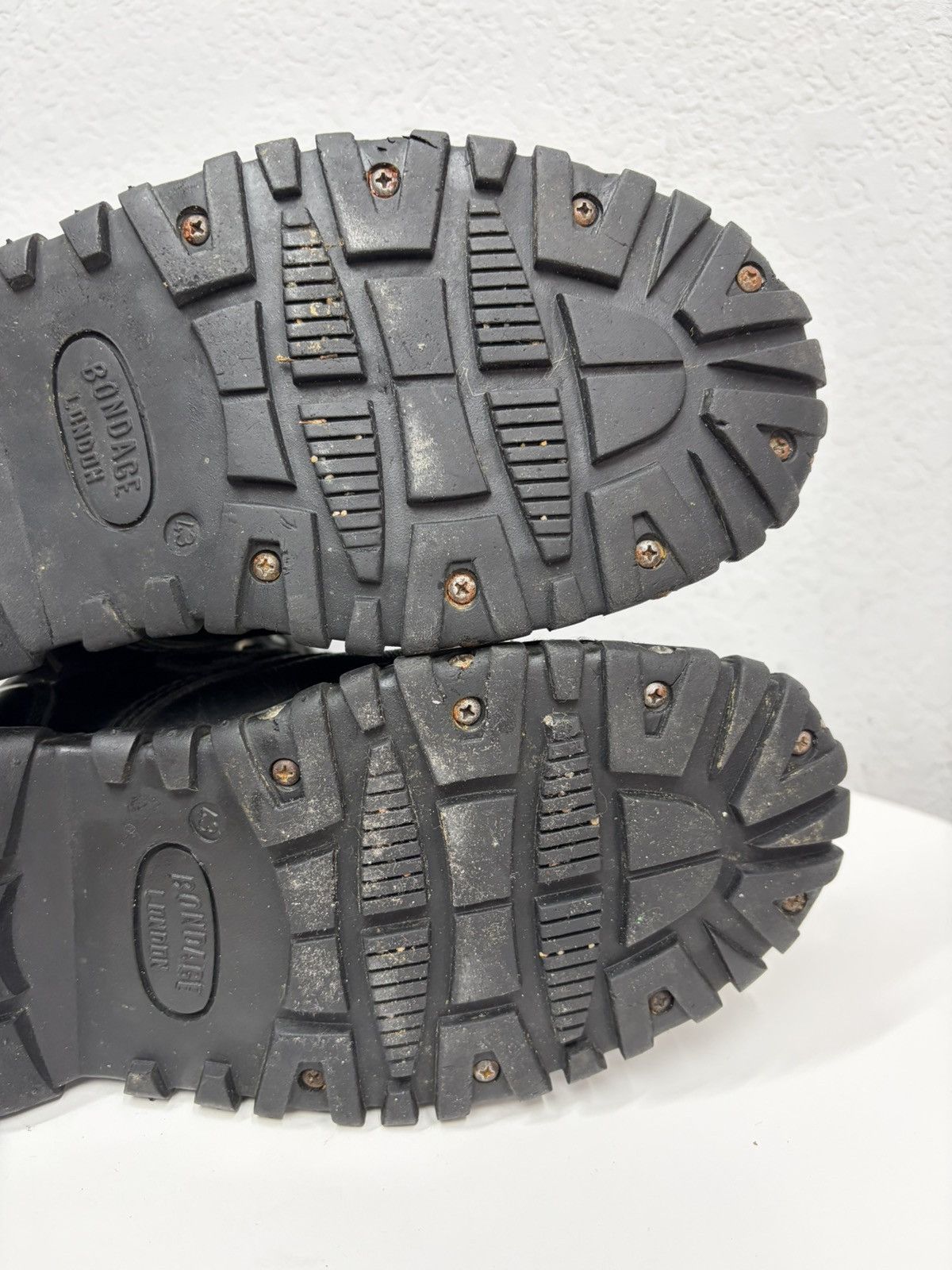 Hedi Slimane Studded Leather Multi Belted Boots Avant-Garde CCP Style Y2K Size US 9.5 / EU 42-43 - 17 Thumbnail