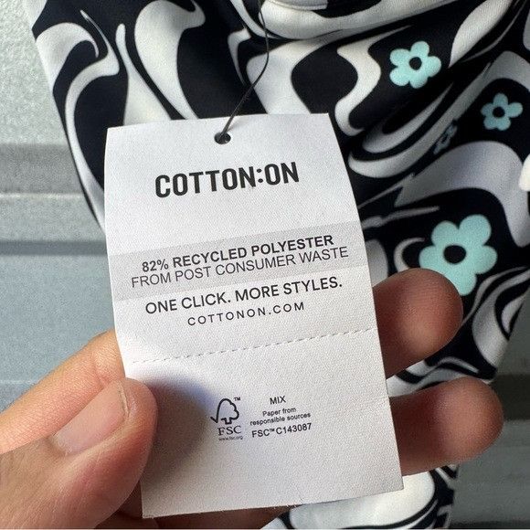Cotton On NWT COTTON ON BODYCON GATHERED HALTER MINI DRESS AQUA WAVE M Size M / US 6-8 / IT 42-44 - 5 Thumbnail
