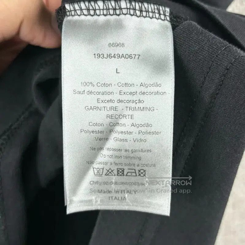 Dior Dior Men's Embroidered Logo T-Shirt in Black . Size US L / EU 52-54 / 3 - 5 Thumbnail