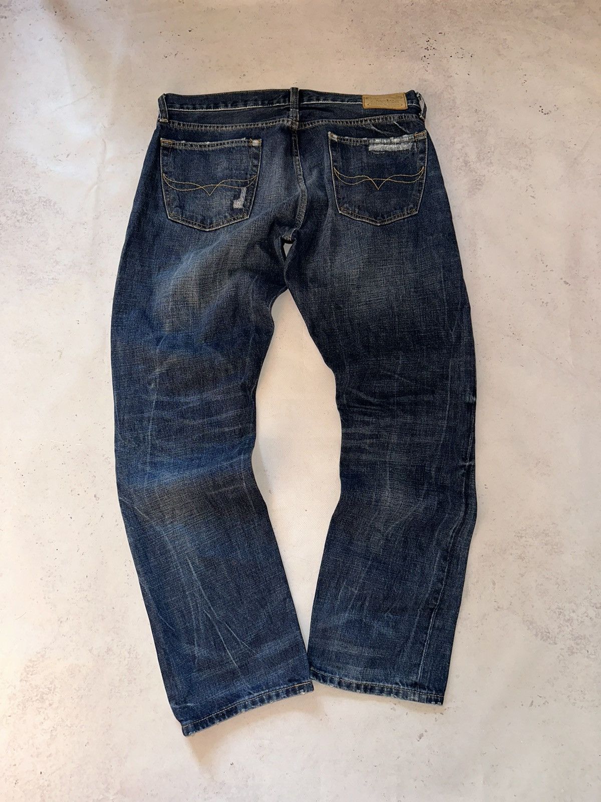 Polo Ralph Lauren VINTAGE POLO RALPH LAUREN BAGGY PATCHWORK DENIM JEANS 34x32 Size US 34 / EU 50 - 2 Thumbnail