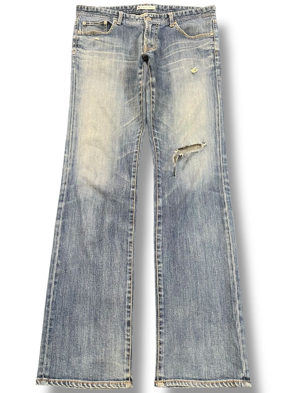 Japanese Brand Vintage Male&co Faded Distressed Denim Size US 36 / EU 52 - 1 Thumbnail