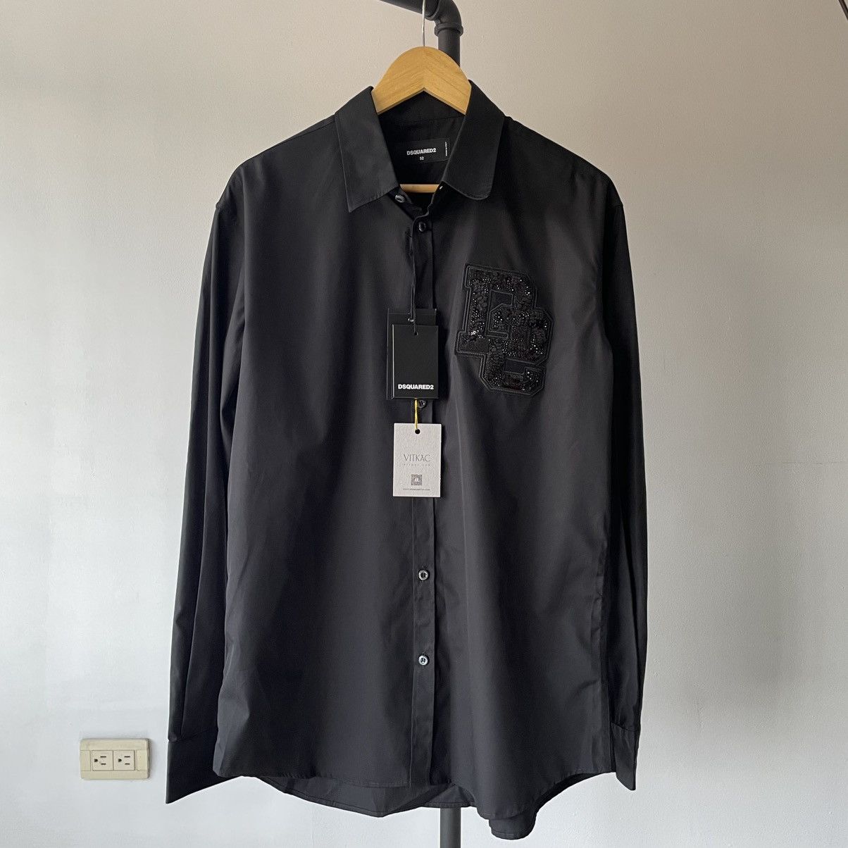 Dsquared2 NIGHT COLLEGE LONG SLEEVE SHIRT Size US L / EU 52-54 / 3 - 1 Thumbnail