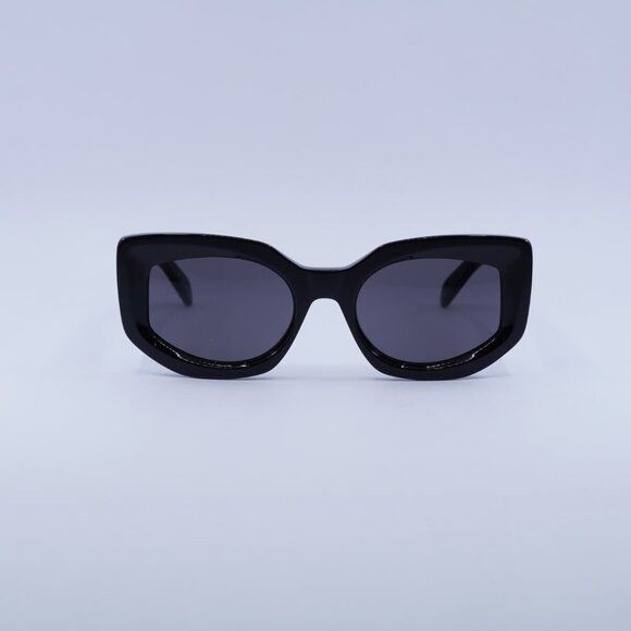 Celine Celine CL40277I 01A Sunglasses Shiny Black Cat Eye Frame Size ONE SIZE - 2 Thumbnail