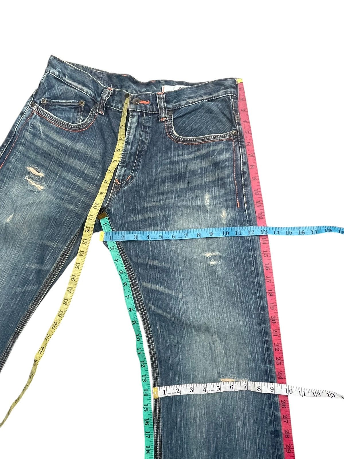 Edwin Vintage Edwin 401XVS Flare Distresed Size US 36 / EU 52 - 15 Thumbnail