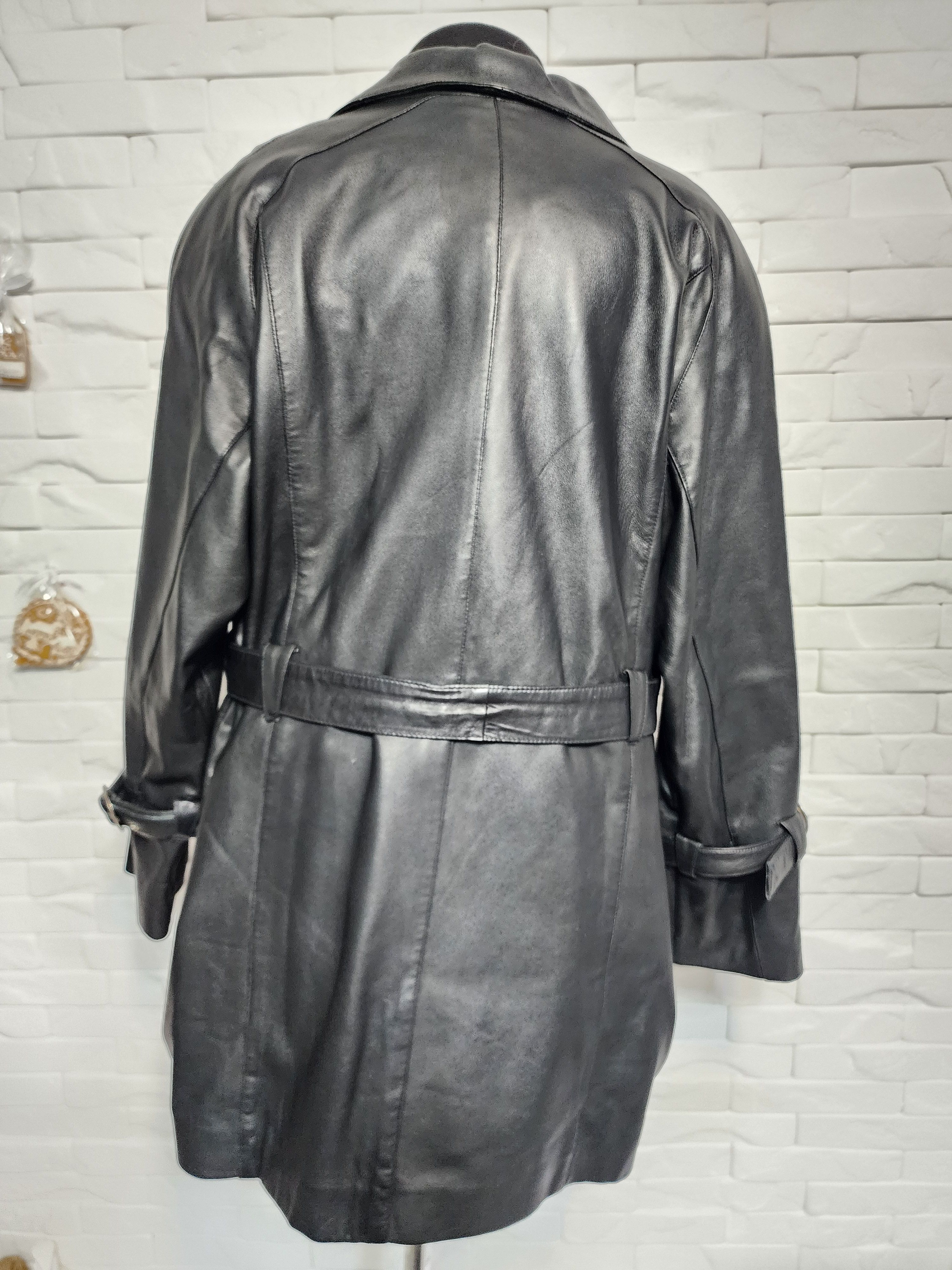 Other Elegant Black Genuine Leather Women's Jacket: Size XXL / US 16-18 / IT 52-54 - 5 Thumbnail