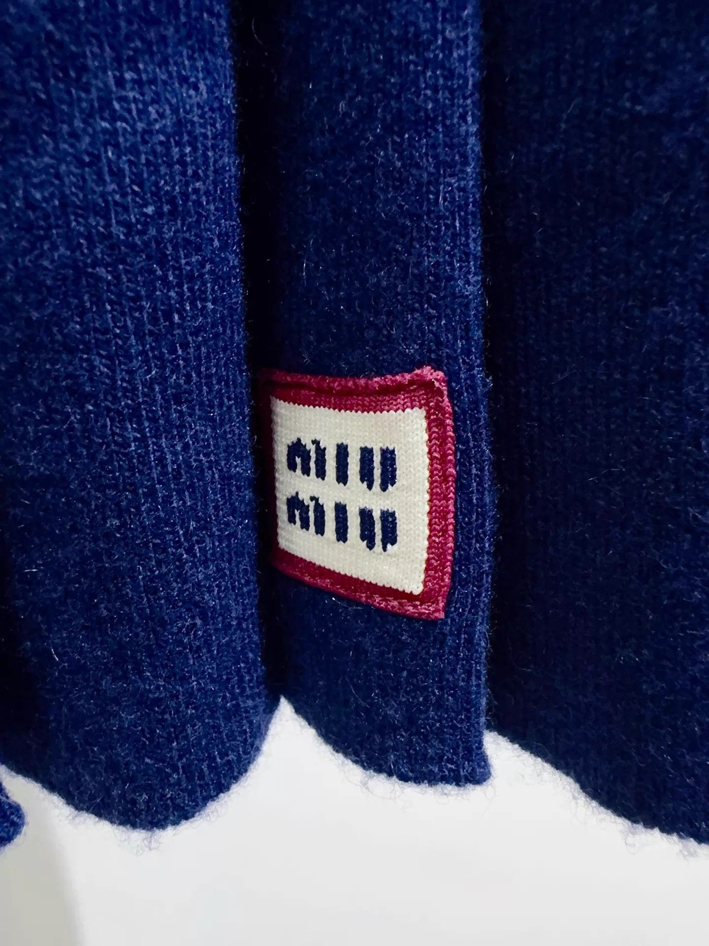 Miu Miu MIU MIU Navy Blue Pleated Skirt 38 New with Tags Size 26" / US 2 / IT 38 - 2 Thumbnail