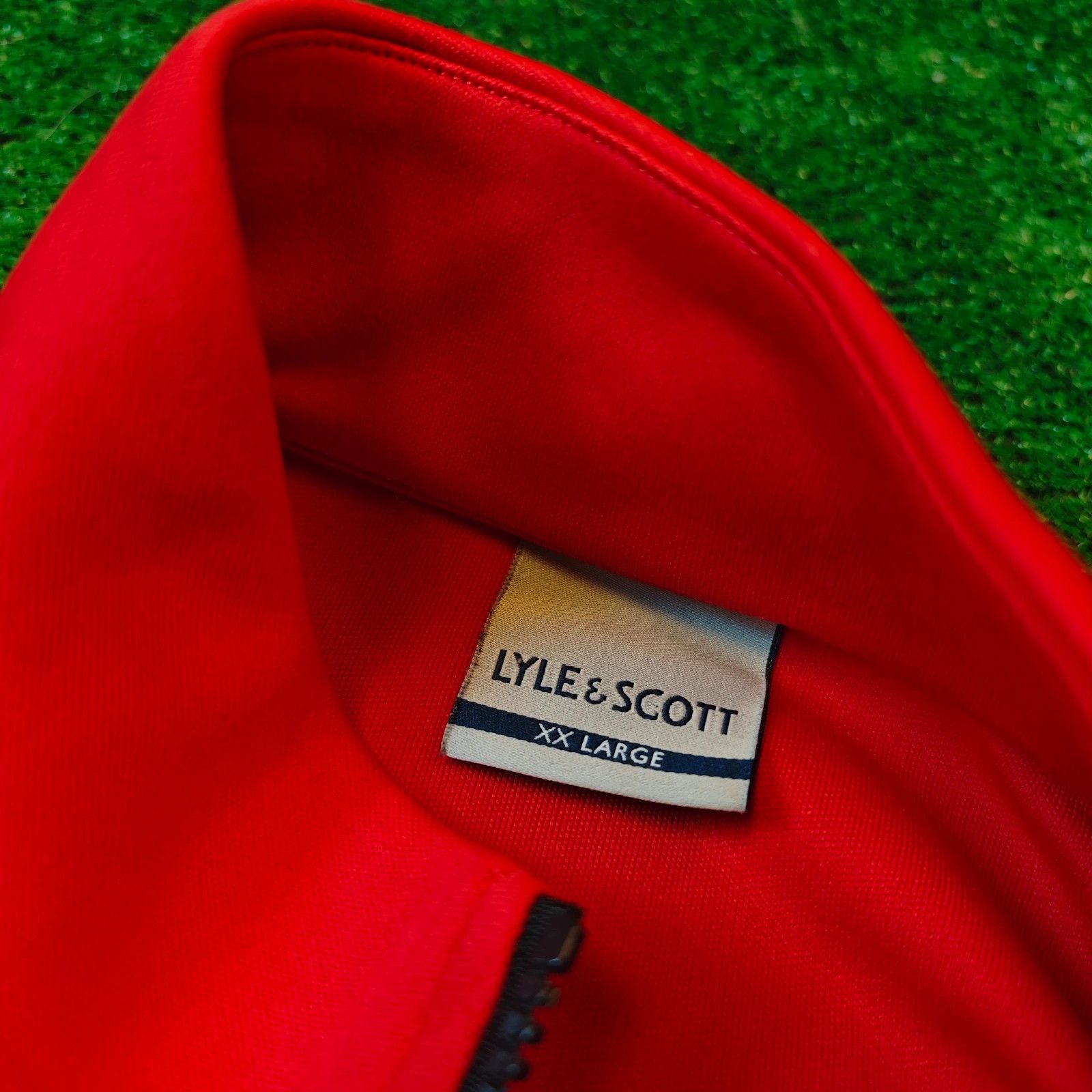 Lyle & Scott Lyle & Scott Sweater Mens XXL red 1/4 zip pullover Size US XL / EU 56 / 4 - 4 Thumbnail