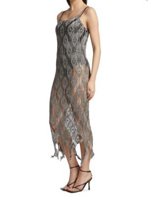 Maison Margiela o1y0625 Maxi Dress in Gray Size S / US 4 / IT 40 - 2 Thumbnail