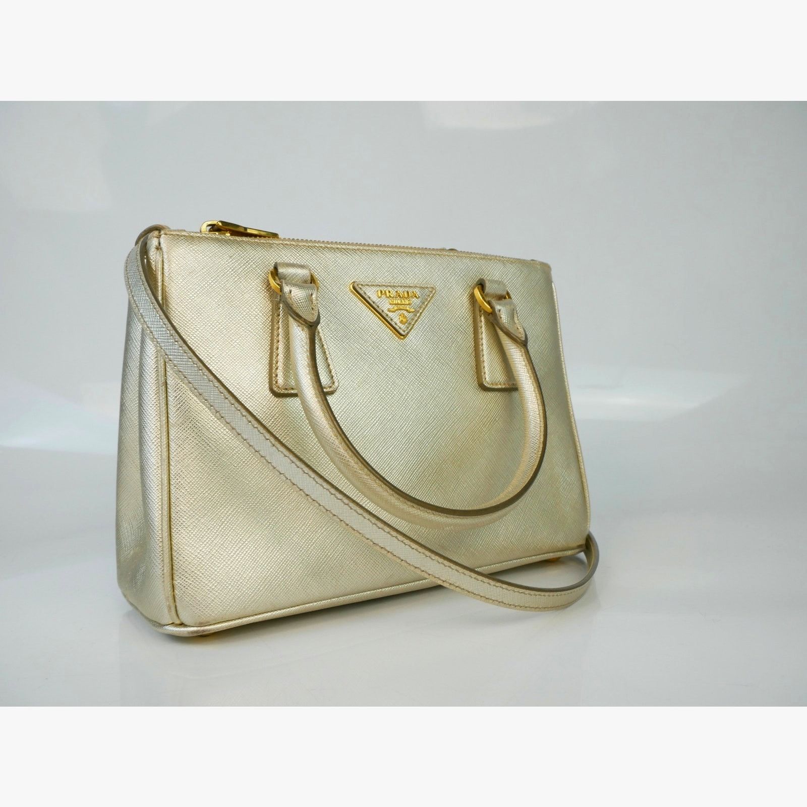 Prada Prada Gold Lux Galleria Tote Size ONE SIZE - 4 Thumbnail