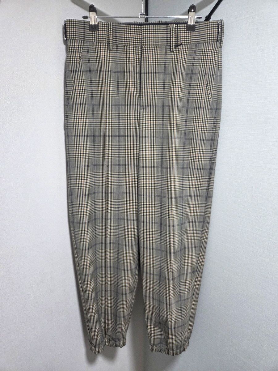 Neil Barrett neil barrett check jogger 슬렉스 Size US 32 / EU 48 - 1 Thumbnail