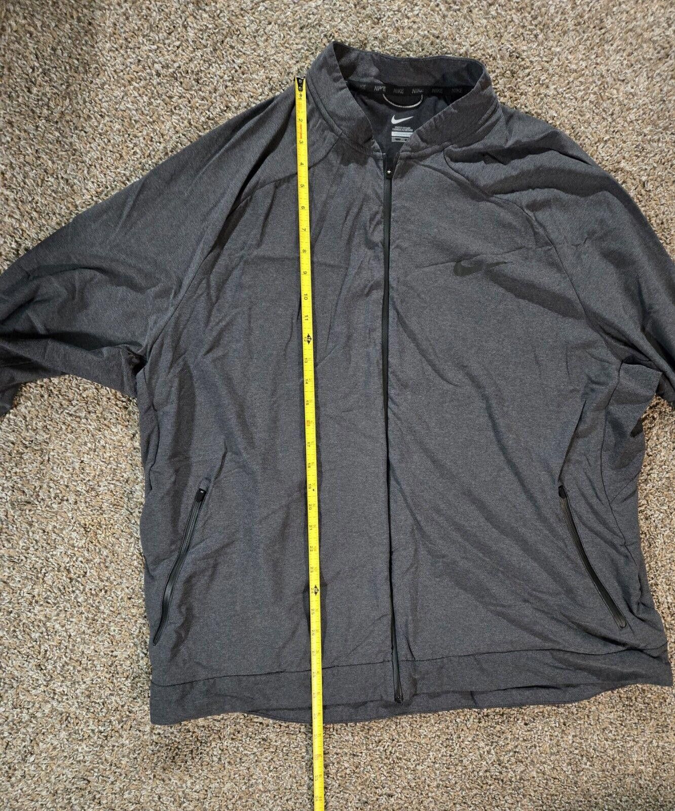Nike Grey Nike 3XL Zip Up Jacket With Zip Pockets Size US XXL / EU 58 / 5 - 8 Thumbnail