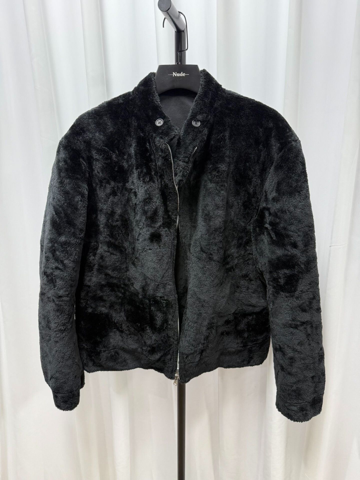Yohji Yamamoto black faux fur jacket by yohji yamamoto Size US L / EU 52-54 / 3 - 1 Thumbnail