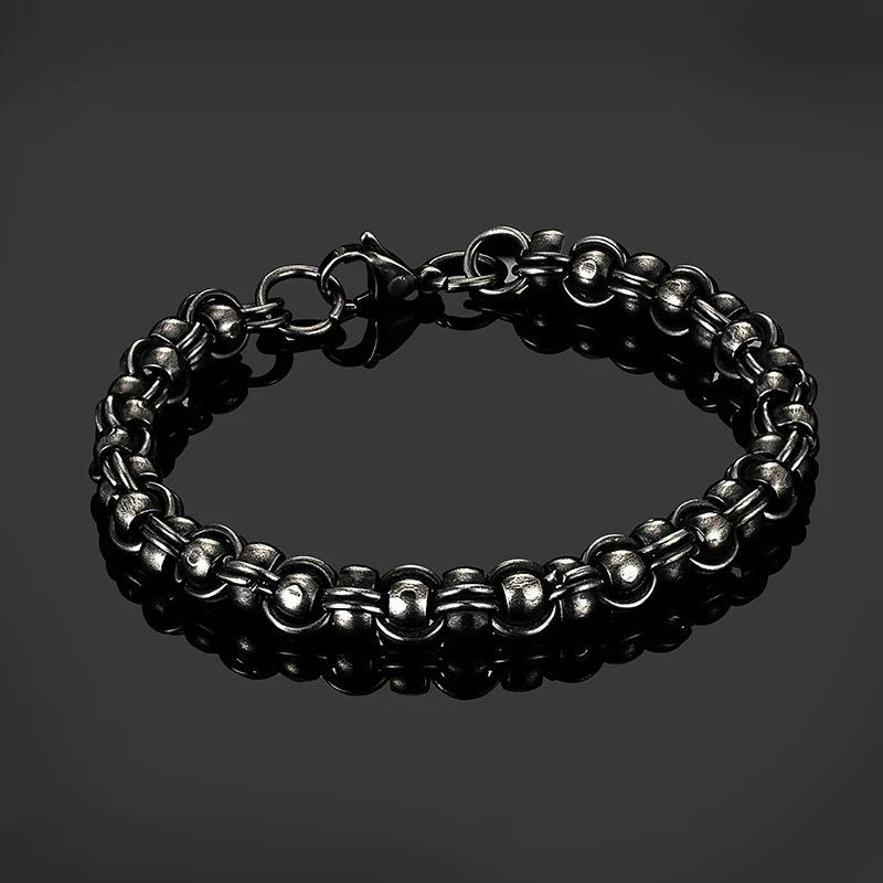 Other Biker Link Chain Bracelet Stainless Steel Punk Gift For Him Size ONE SIZE - 4 Thumbnail