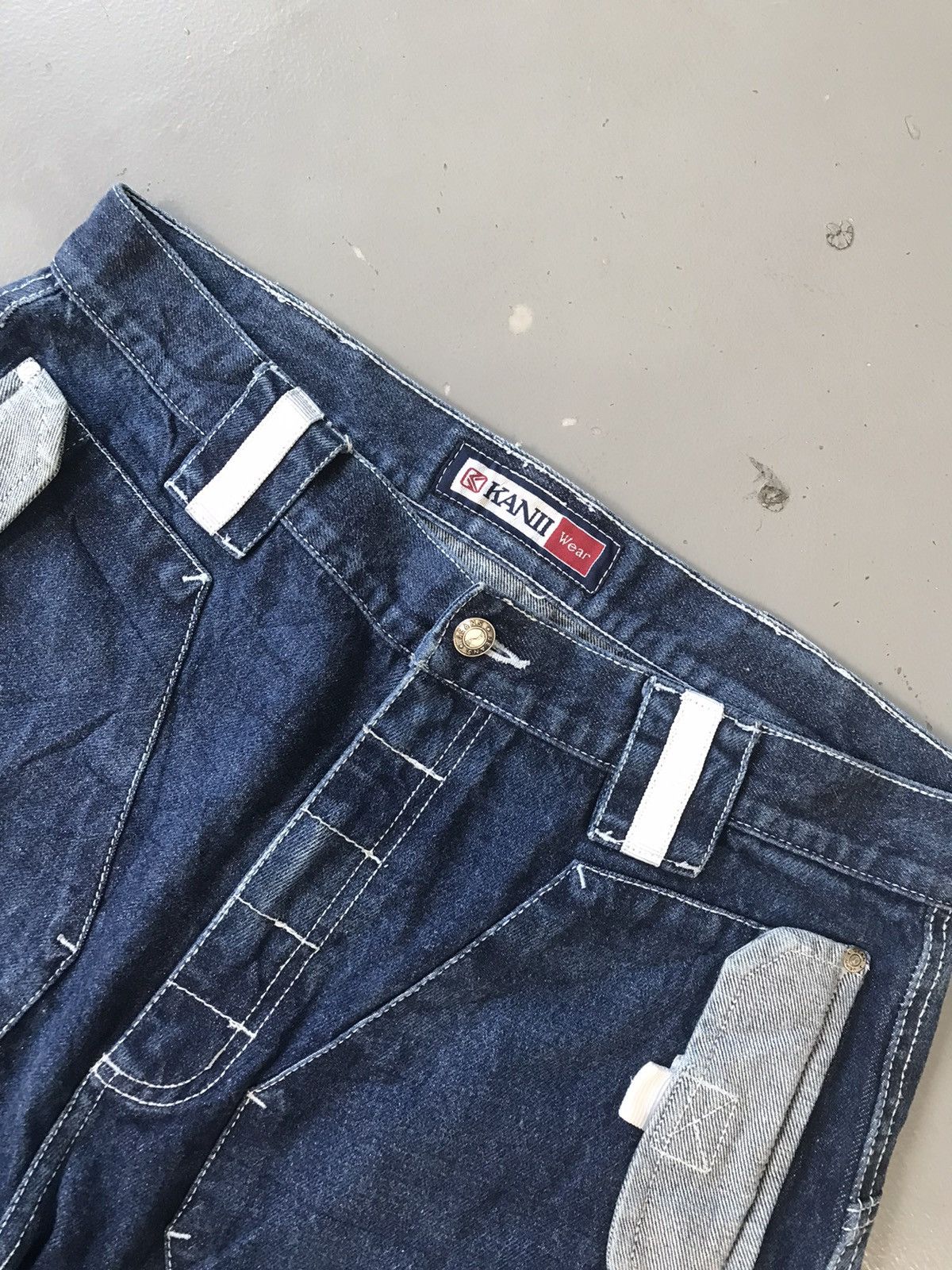 Southpole Vintage Kani SpellOut embroidered denim jort Size US 34 / EU 50 - 6 Thumbnail