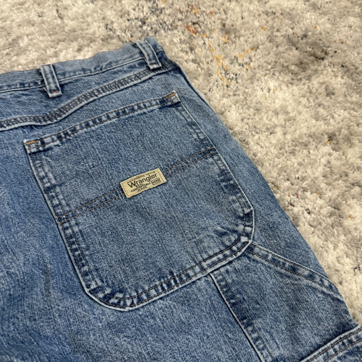 Vintage × Wrangler Essential Vintage y2k Wrangler wide leg baggy carpenter jean Size US 34 / EU 50 - 3 Thumbnail