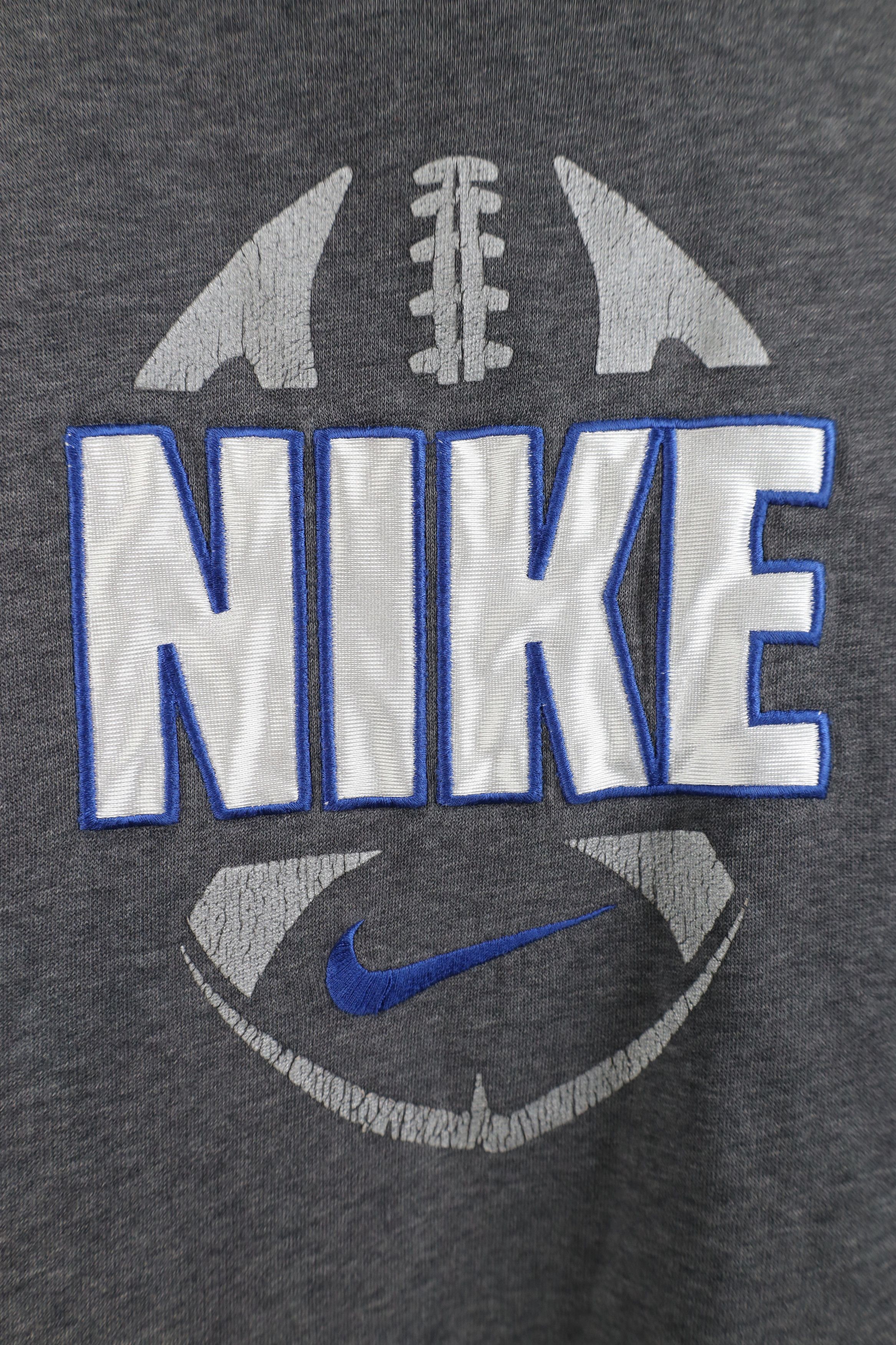 Nike Vintage Y2K Nike Football Center Swoosh Hoodie Sweatshirt Size US L / EU 52-54 / 3 - 4 Thumbnail