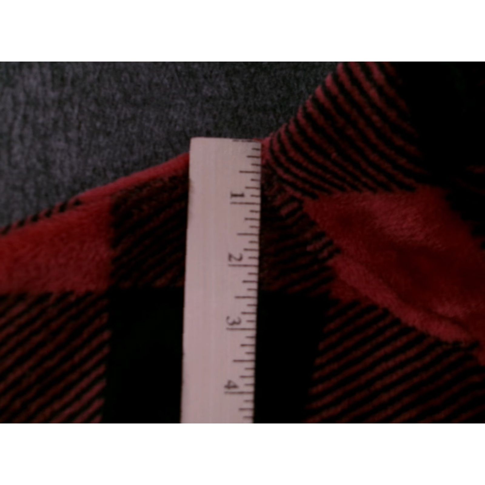 Vintage VINTAGE Hippie Rose Jacket Womens M Red Black Buffalo Plaid Faux Fur Zip Cropped Pockets Size M / US 6-8 / IT 42-44 - 4 Thumbnail