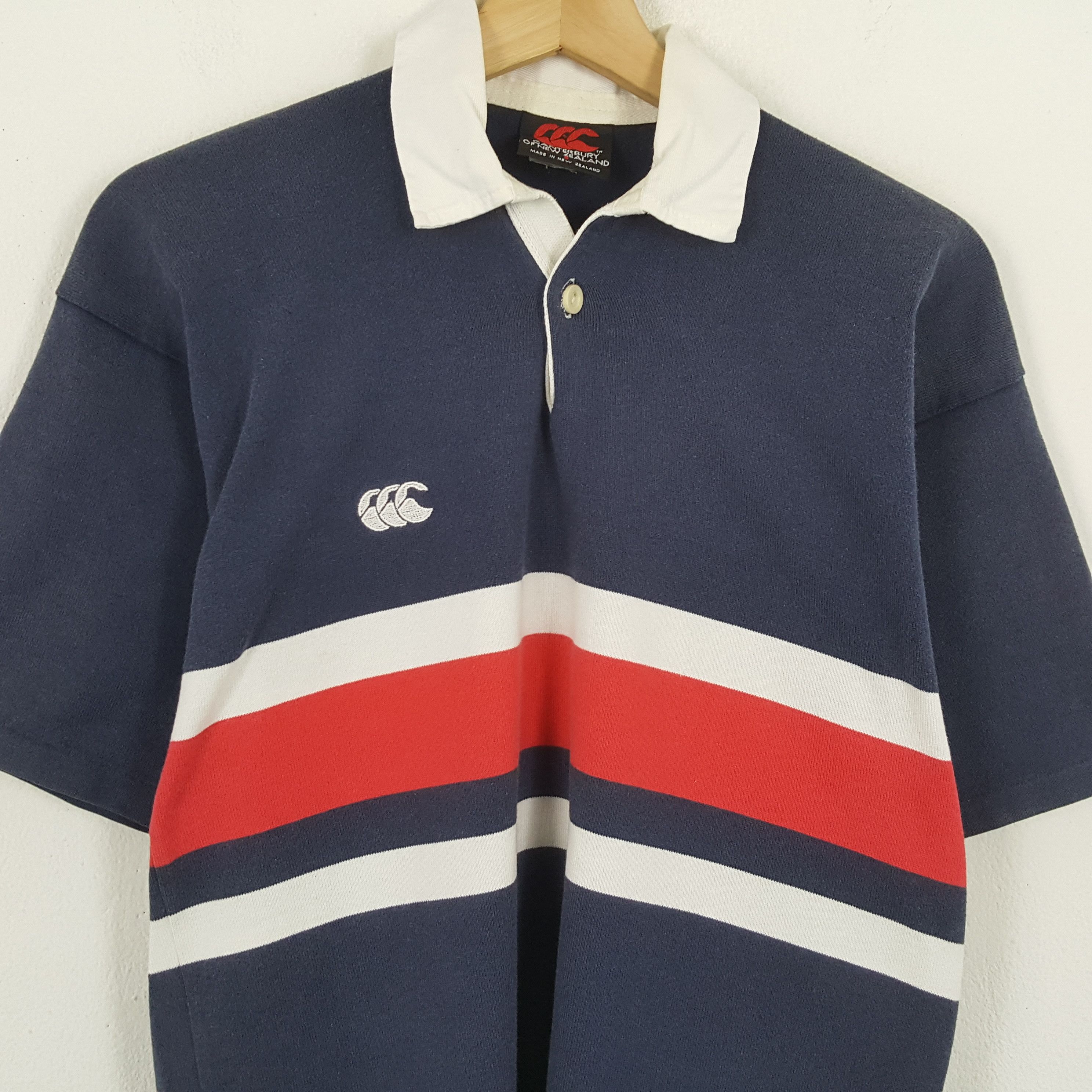 Canterbury of New Zealand × Vintage Vintage CANTERBURRY of NEW ZEALAND Rugby Jersey Style Polos Size US S / EU 44-46 / 1 - 2 Thumbnail