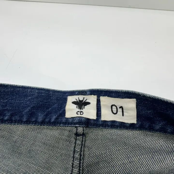 Dior Dior Women's Straight Denim Pants with Logo Detail 0079-250 Size 35" - 4 Thumbnail