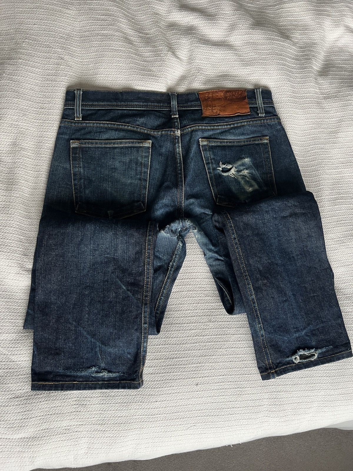 Naked & Famous Naked & Famous Weird Guy Left Hand Twill Dry Selvage Size US 33 - 4 Thumbnail