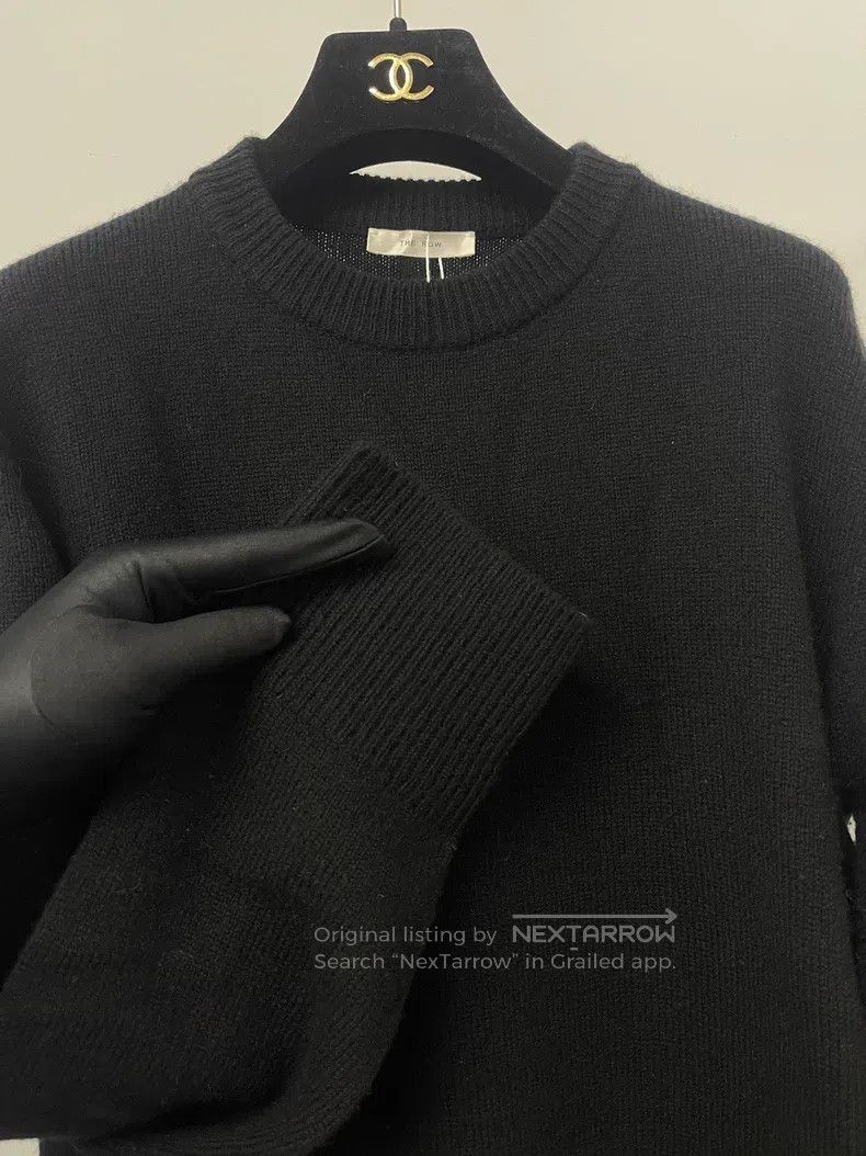 The Row The Row Black crewneck wool cashmere sweater Size XS / US 0-2 / IT 36-38 - 3 Thumbnail
