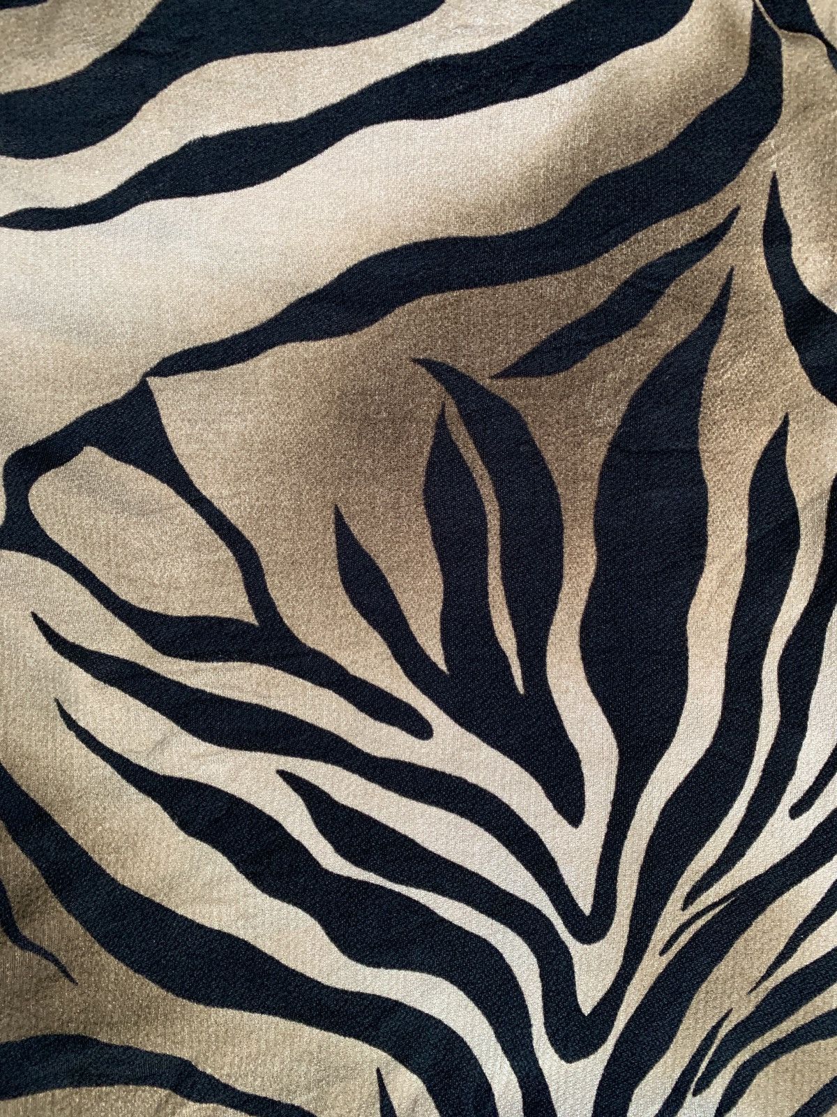 Japanese Brand y2k Sexy LuLu Tiger Skin Pattern Fitted Turtleneck Top Size S / US 4 / IT 40 - 5 Thumbnail