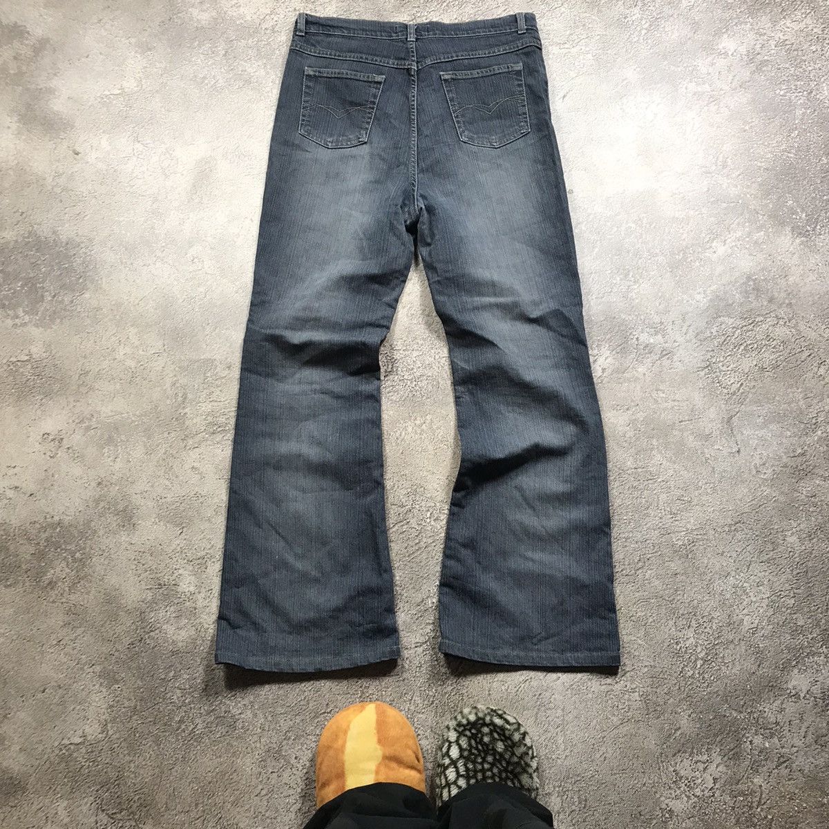 Vintage Vintage 90s Faded Distressed Baggy Jeans Grunge Skate 31 Size 31" - 4 Thumbnail