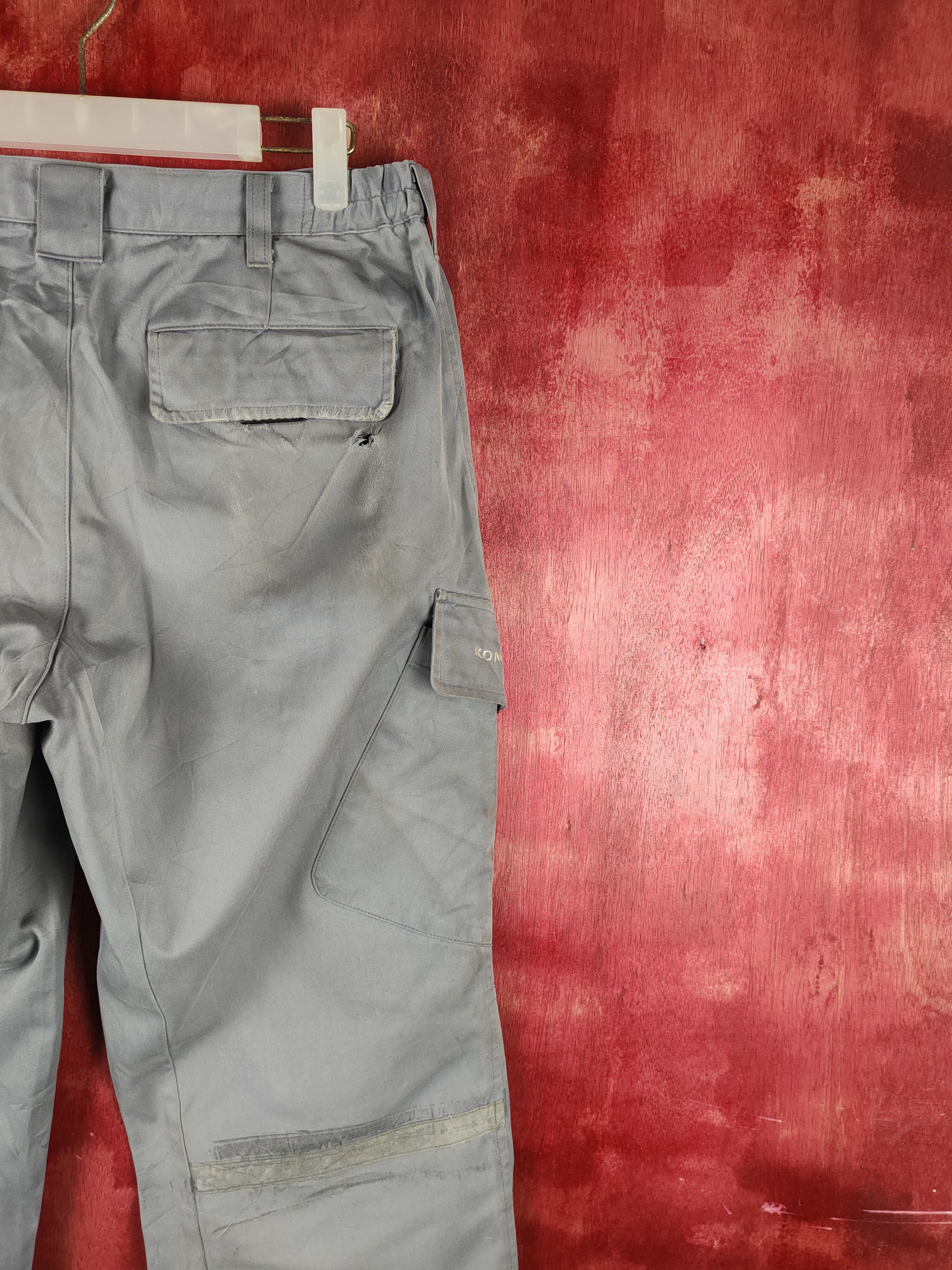 Japanese Brand Konoike Group Gray Multipocket Tactical Cargo Pants #S2325 Size US 30 / EU 46 - 12 Thumbnail