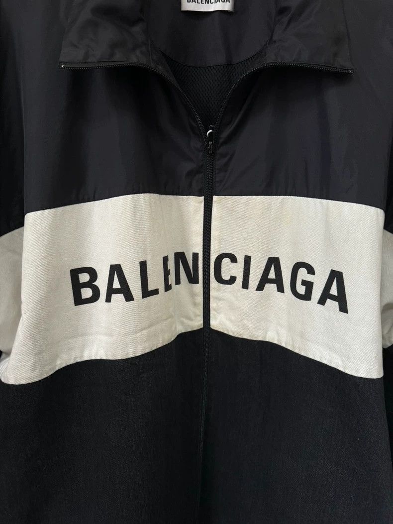 Balenciaga Balenciaga size 34 Denim tri-color patchwork logo jacket Size US XS / EU 42 / 0 - 5 Thumbnail